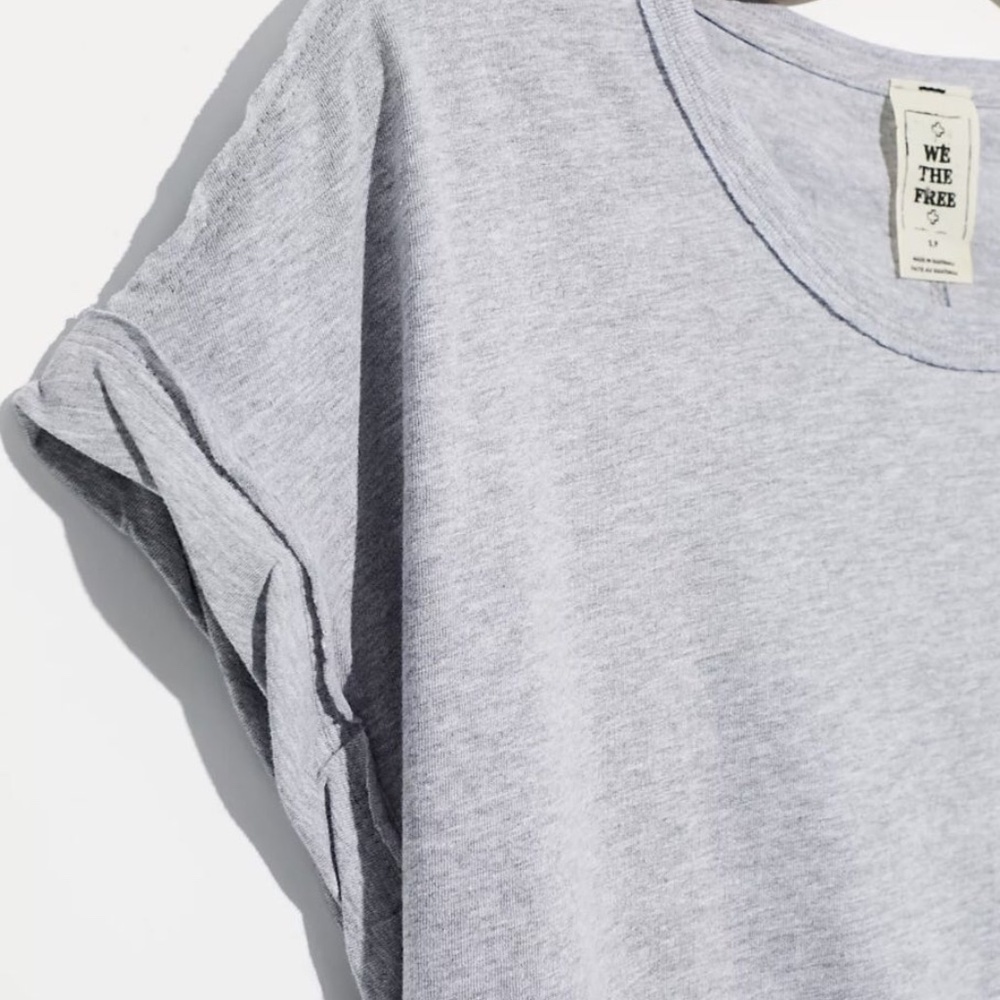 Free People You Rock Tee Heather gray sm - Picture 3 of 4